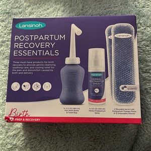 NIB Lansinoh 4-Piece Postpartum Essentials Recovery bundle kit